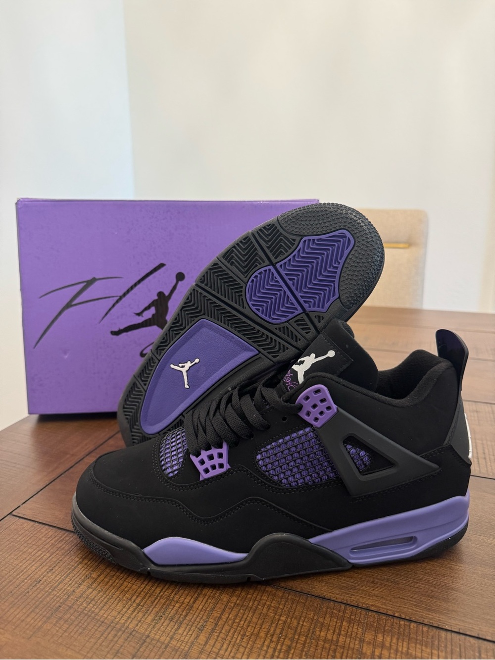 Jordan 4 Purple Thunder